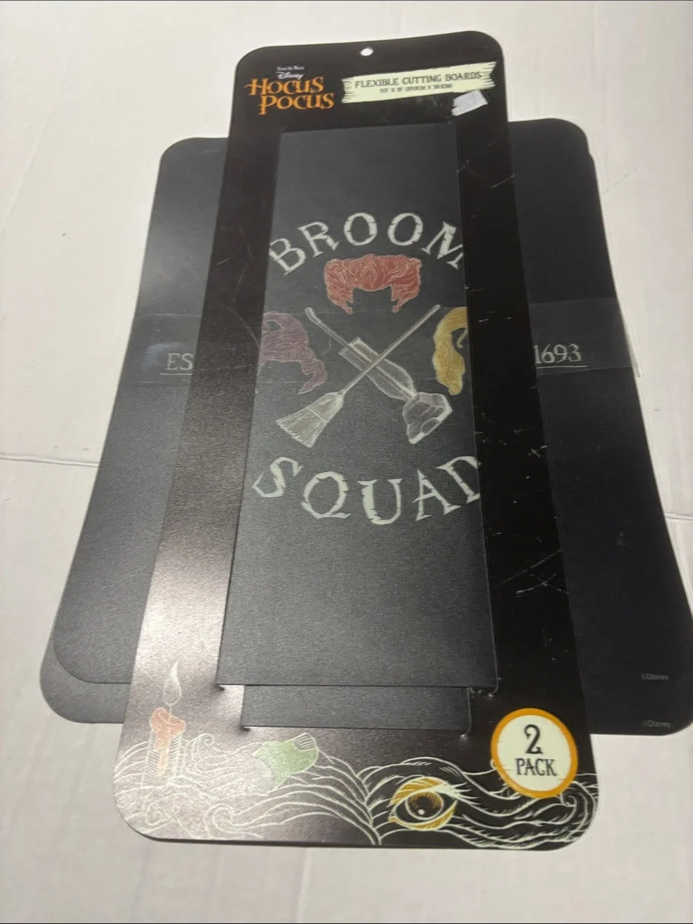 Disney Hocus Pocus Broom Squad Flexible Cutting Boards - Black